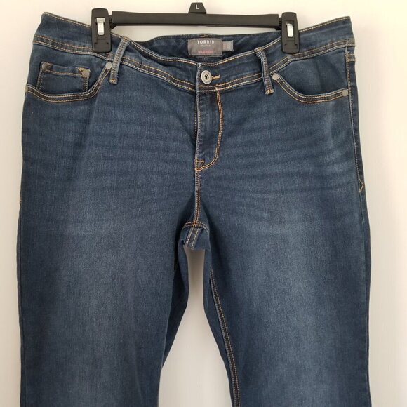 Torrid Luxe Slim 16R Bootcut Flare Mid Rise Jean Stretch Western Cowgirl Staple - Picture 5 of 15